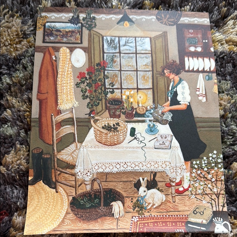 Lore Pemberton Nettle Tea Cozy Home Kitchen Print